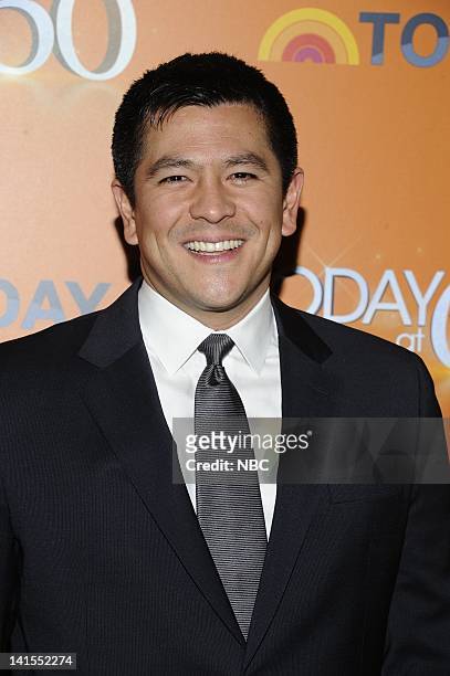 60th Anniversary Party -- Pictured: Carl Quintanilla at the Edison Ballroom in New York to celebrate the 60th anniversary of the TODAY show on...