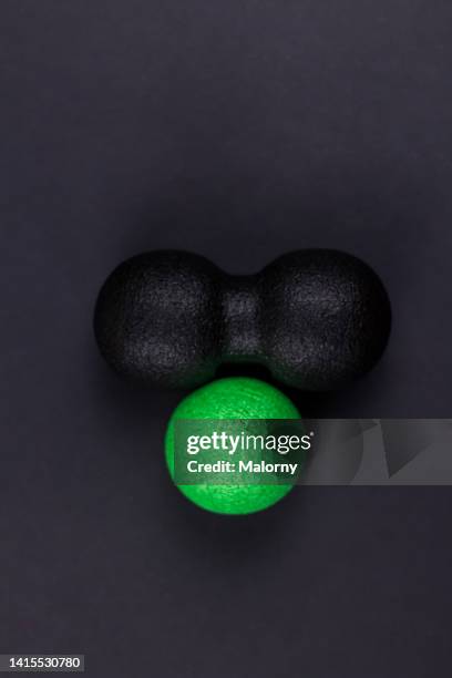 blackroll on black background. - blackroll stock pictures, royalty-free photos & images