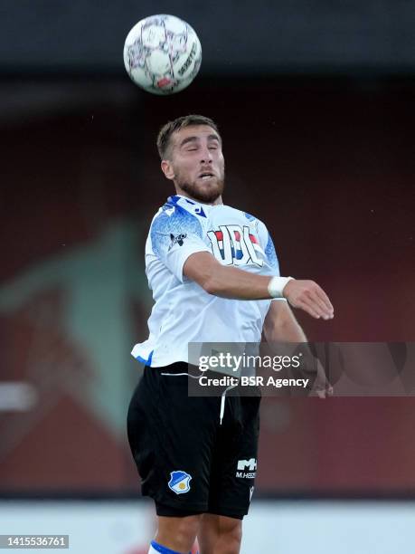 Ozan Kukcu of FC Eindhoven during the Dutch Keukenkampioendivisie match between FC Eindhoven and Willem II at Jan Louwers Stadion on August 12, 2022...