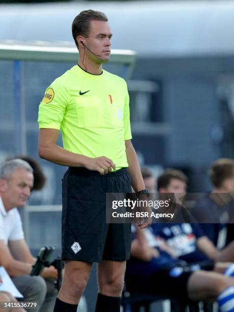 Fourth official Rick Sturm during the Dutch Keukenkampioendivisie match between FC Eindhoven and Willem II at Jan Louwers Stadion on August 12, 2022...