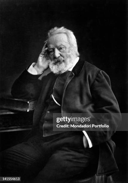 Portrait of French writer Victor Hugo. 1880s