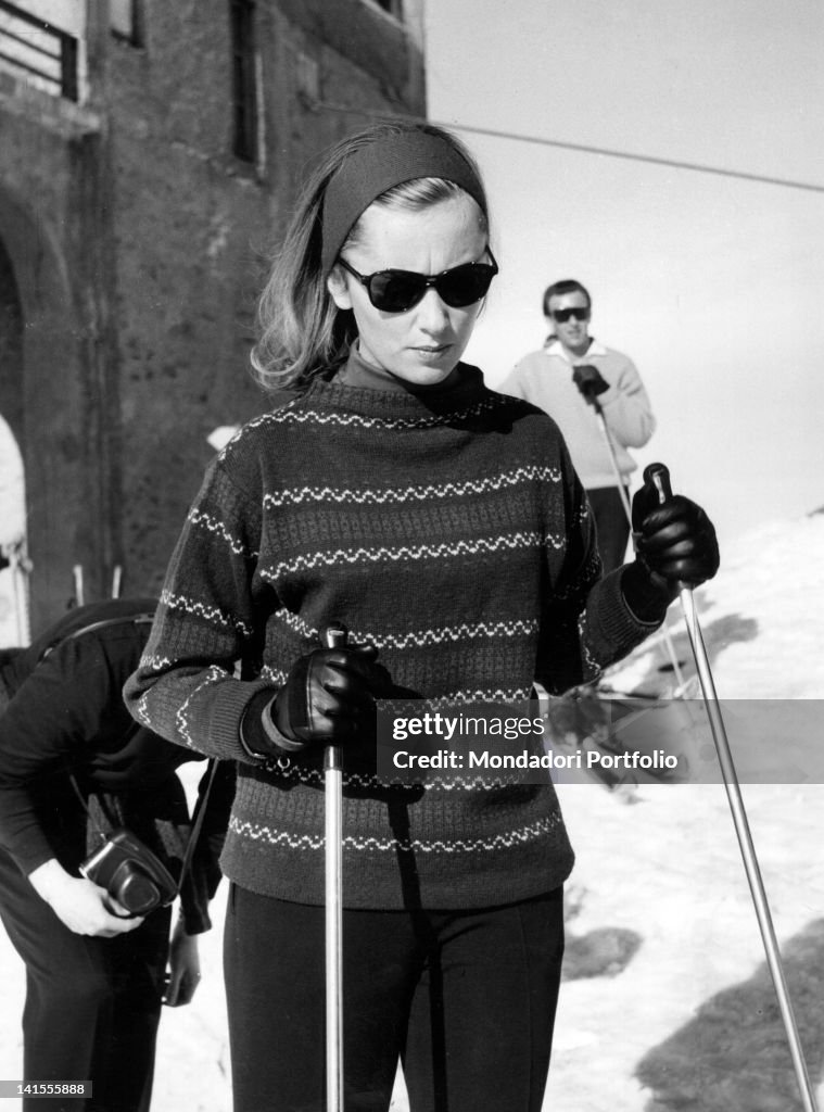 Princess Paola Of Calabria Dressed For Skiing