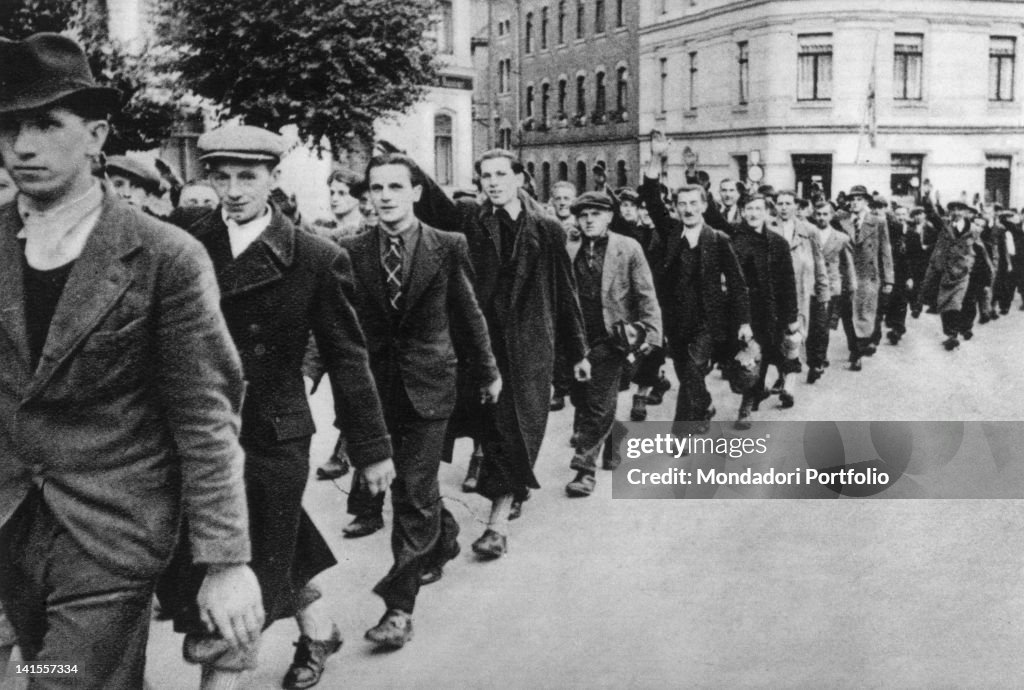 A Parade Of Nazi Sympathizers In The Sudetenland