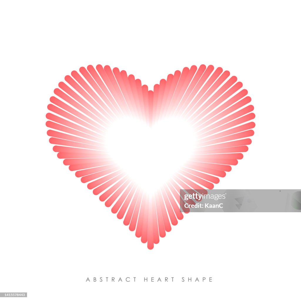Abstract Heart Shaps Abstract Heart Shape Vector Stock Illustration High-Res Vector Graphic ...