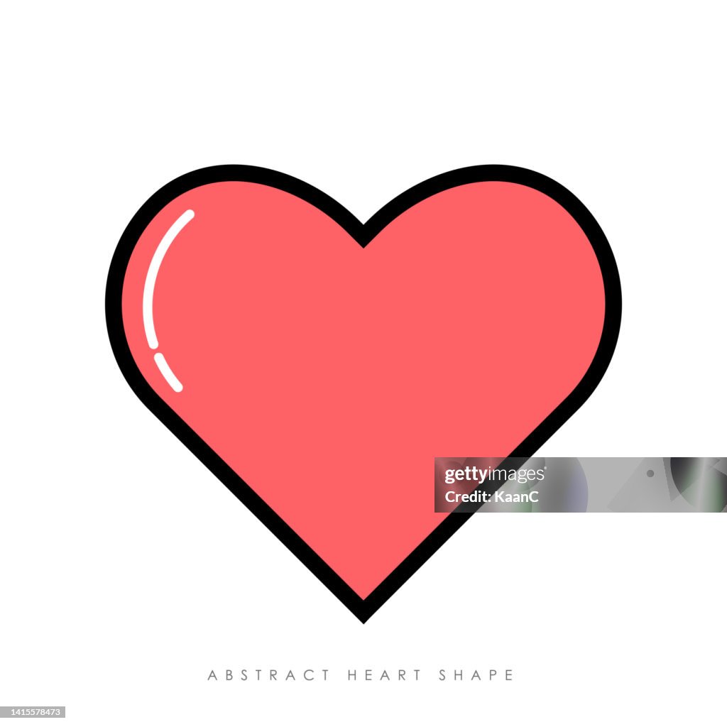 Abstract Heart Shaps Abstract Heart Shape Vector Stock Illustration High-Res Vector Graphic ...