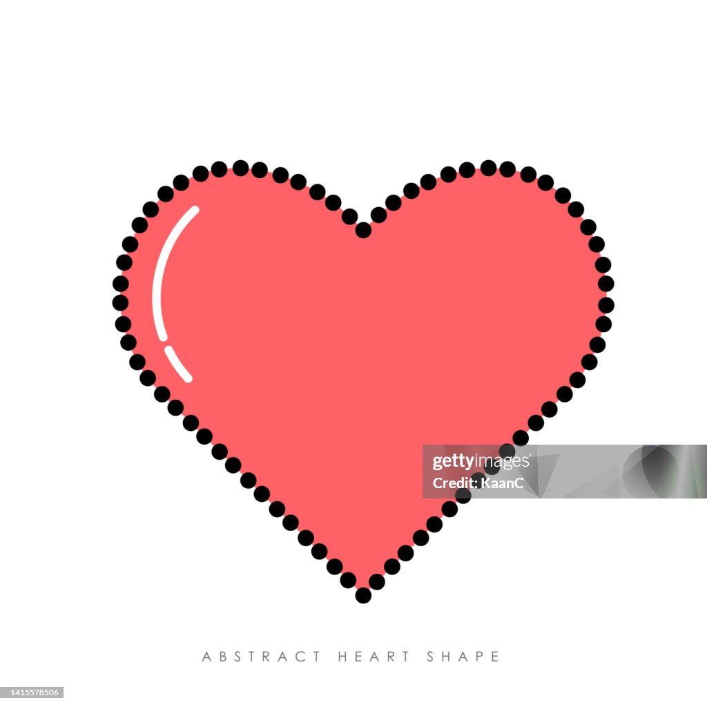 Abstract Heart Shaps Abstract Heart Shape Vector Stock Illustration High-Res Vector Graphic ...