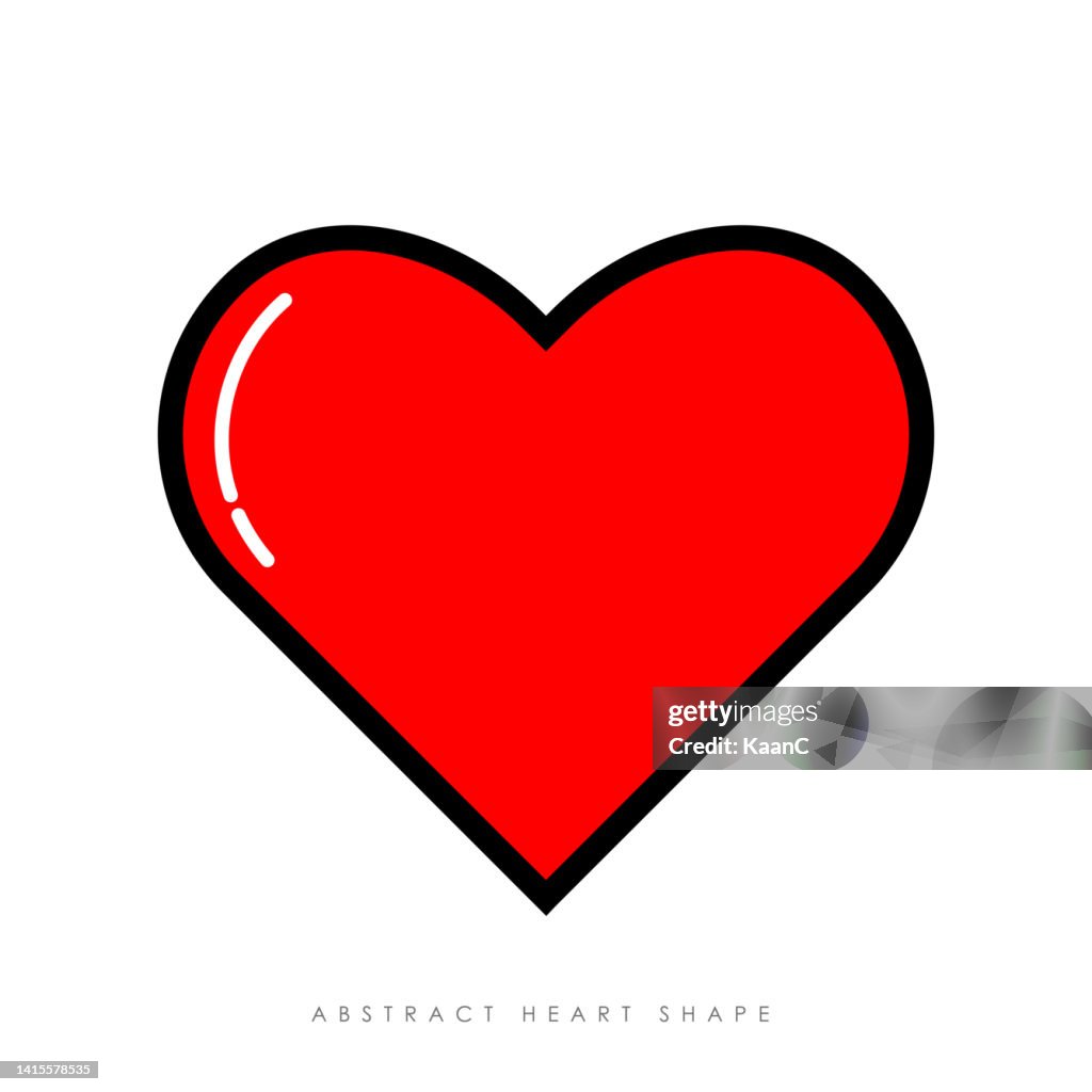 Abstract Heart Shaps Abstract Heart Shape Vector Stock Illustration High-Res Vector Graphic ...