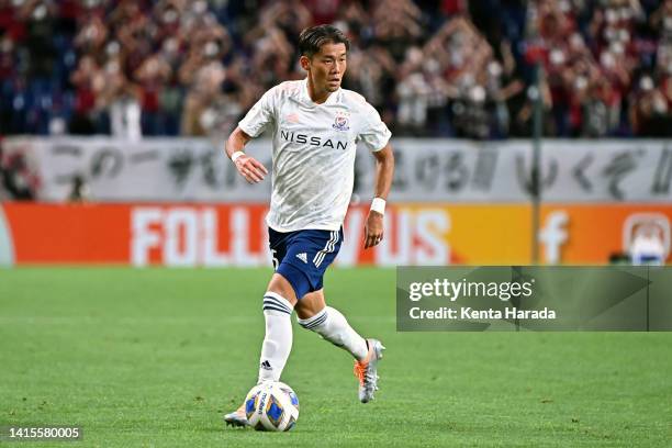 Ryuta Koike of Yokohama F.Marinos in action during the AFC Champions League Round of 16 match between Vissel Kobe and Yokohama F.Marinos at Saitama...