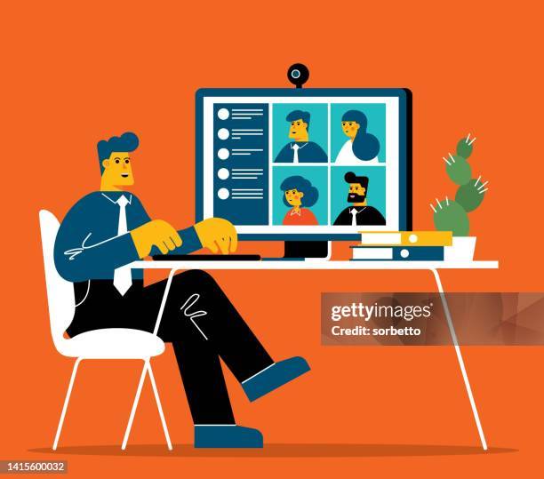 Conference Call High-Res Vector Graphic - Getty Images