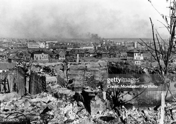 Stalingrad, today Volgograd, completely destroyed during the great battle. Stalingrad, October 1942