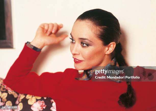 Portrait of the Italian ballet dancer Oriella Dorella. 1980s