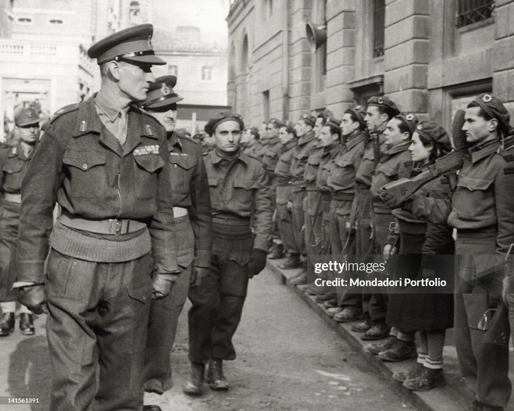 Partisan Soldiers Are Being Passed In Review