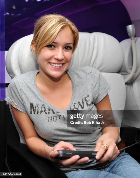 Actress Kristin Cavallari of the MTV reality TV series 'Laguna Beach on flight to New York, June 10, 2008 at Los Angeles, California.