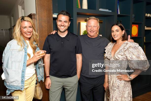 Cat Deeley, Ben Winston, Nick Jones, and guest attend as Soho House opens Soho.Home.Studio Melrose at Soho.Home.Studio Melrose on August 17, 2022 in...