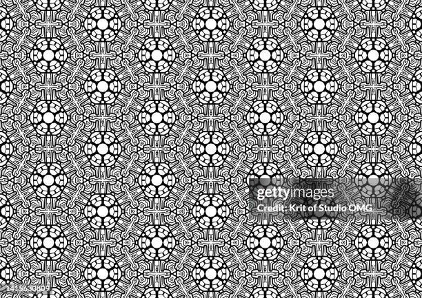 back and white pattern in tribe style - bobo tribe stock pictures, royalty-free photos & images