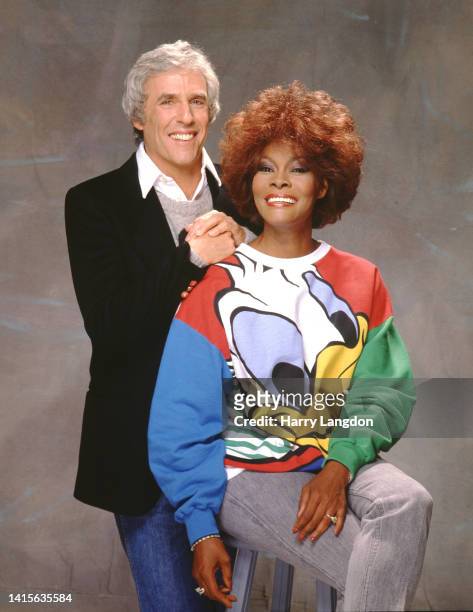 Singer Dionne Warwick and Burt Bacharach pose for a portrait in 1989 in Los Angeles, California.