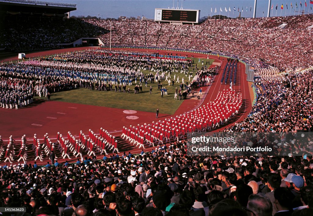 The Japanese Delegation Is Marching In The Last Position During The Opening Ceremony Of Tokyo Olympic Games