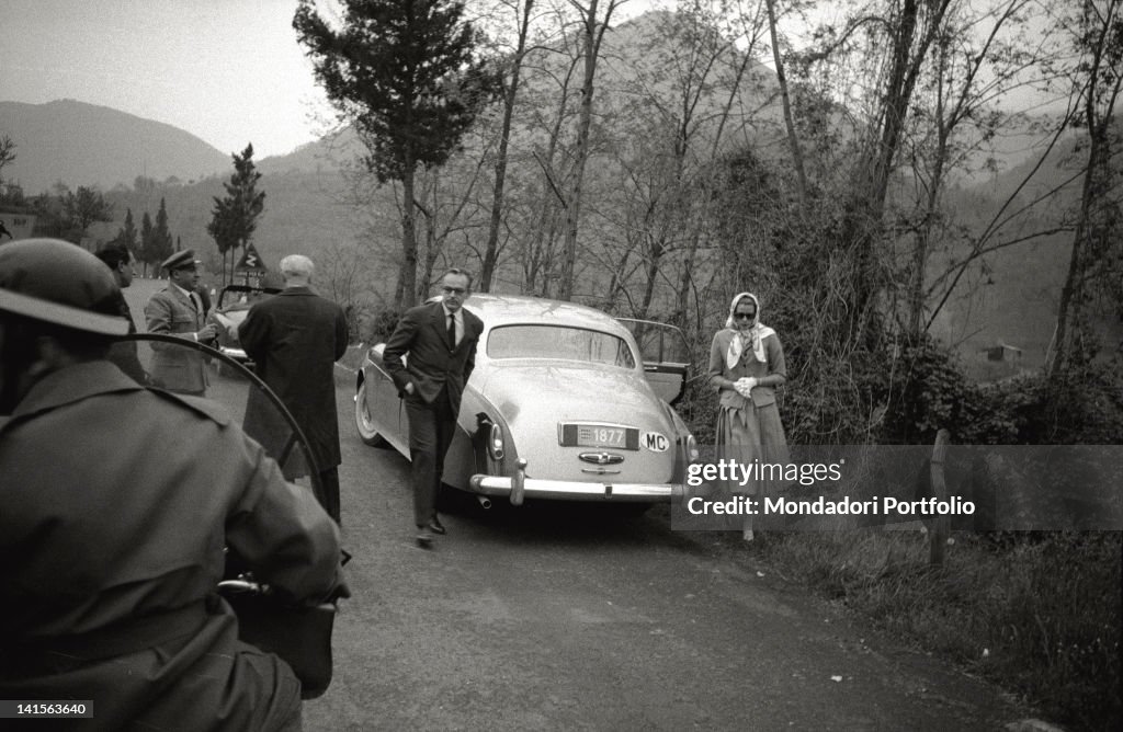 The Princes Of Monaco Have A Short Break During Their Journey To Rome