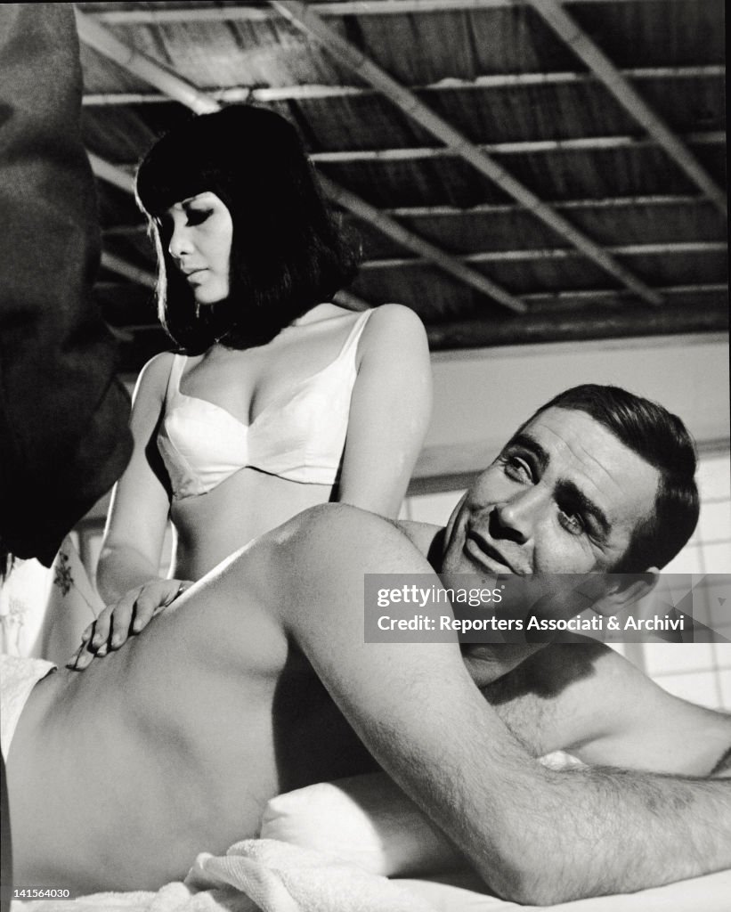 Sean Connery, In The Role Of James Bond, Receives A Massage From Jeanne Roland In 'You Only Live Twice'