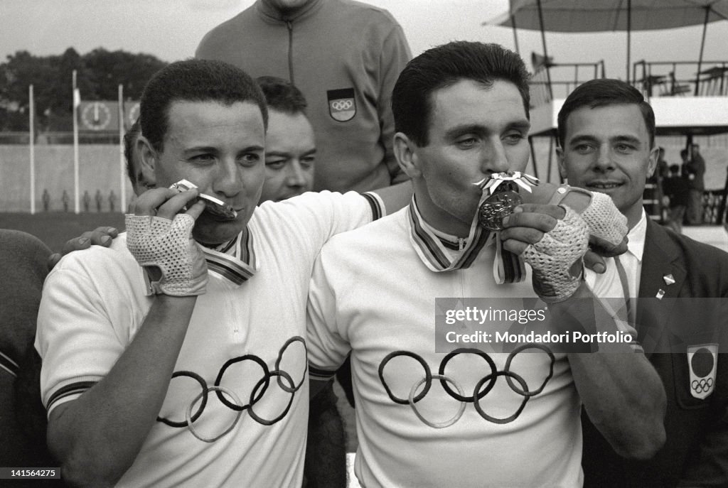 Sergio Bianchetto And Angelo Damiano With The Medals