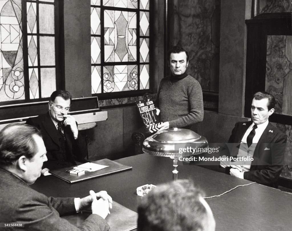 Dirk Bogarde, Geoffrey Copleston And Gabriele Ferzetti Playing