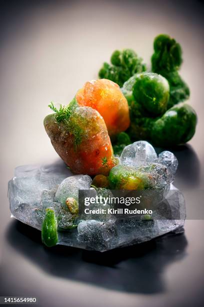 frozen vegetables - frozen food stock pictures, royalty-free photos & images