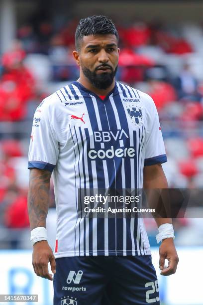 Rodrigo Aguirre of Monterrey looks on during the 9th round match between Toluca and Monterrey as part of the Torneo Apertura 2022 Liga MX at Nemesio...