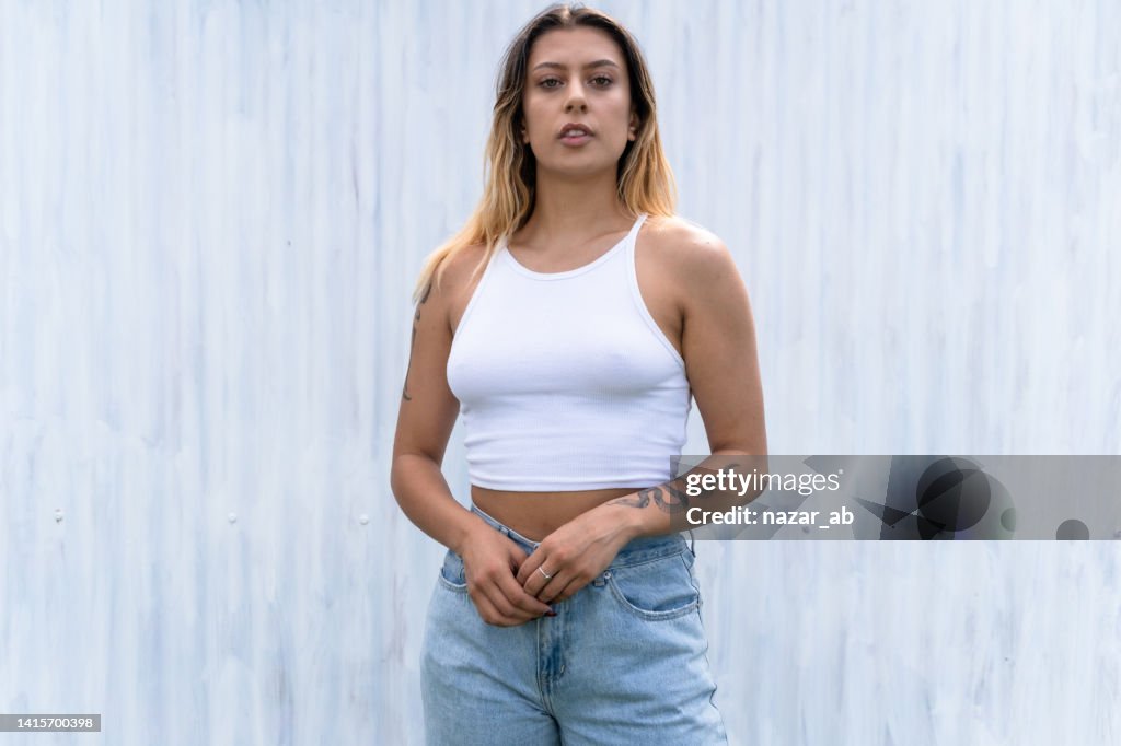 Confident Maori woman portrait.