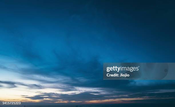 sky at night - an evening with stock pictures, royalty-free photos & images