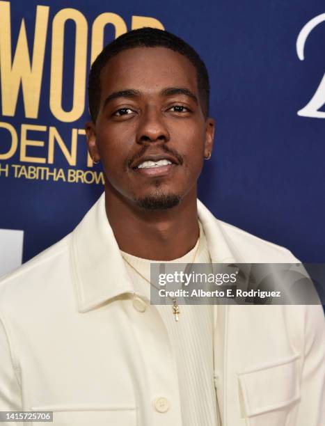 Derrick King attends Hollywood Confidential Honors Tabatha Brown! at Saban Theatre on August 18, 2022 in Beverly Hills, California.