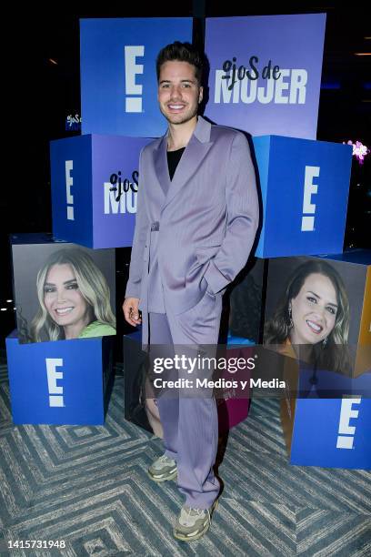 William Valdés poses for a photo during the launching of the second season of 'Ojos de Mujer' at The Ritz-Carlton Mexico City on August 18, 2022 in...