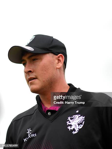 Matthew Renshaw of Somerset looks on ahead of the Royal London One Day Cup match between Somerset and Sussex at The Cooper Associates County Ground...