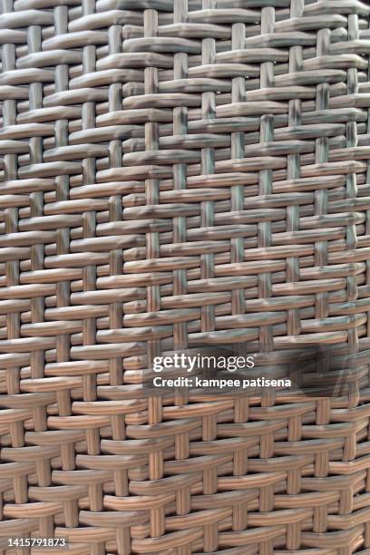 woven surface - wicker photos et images de collection