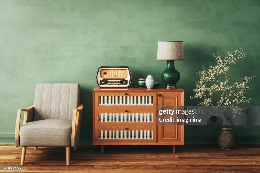 Home Interior With Vintage Furniture