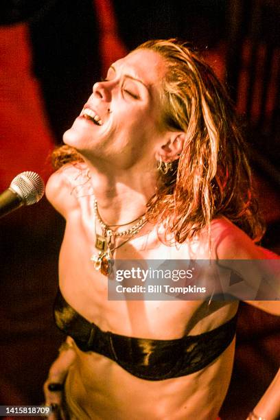 July 2003: Rock singer Beth Hart performing on July 2003 in New York City.