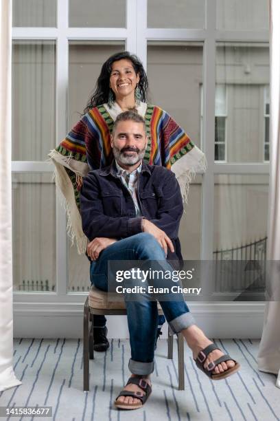 Director Borja Alcalde and cast member Shamen Carmen of film "The Scared Family" sits for portraits from the Edinburgh International Film Festival...