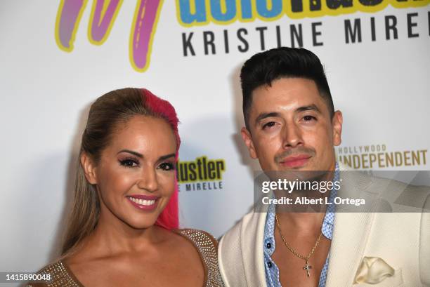 Kristine Mirelle and Stefano Langone attend Kristine Mirelle's Birthday Celebration & Hollywood Independent Music Awards Mixer held at La Boheme...