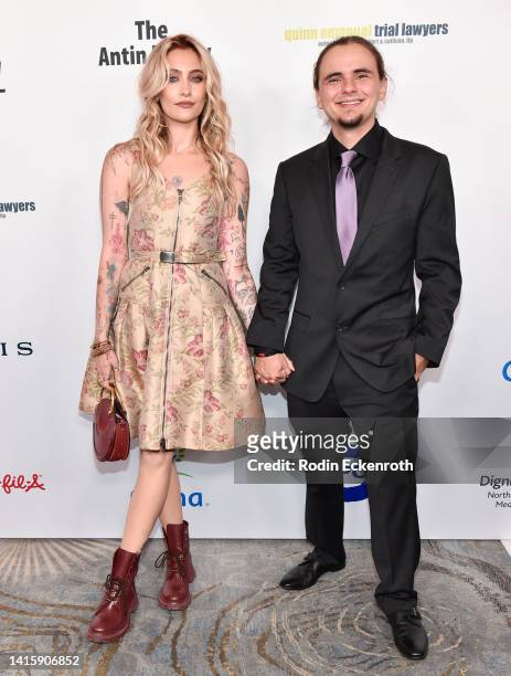 Paris Jackson and Prince Jackson attend the 2022 Harold and Carole Pump Foundation Gala at The Beverly Hilton on August 19, 2022 in Beverly Hills,...