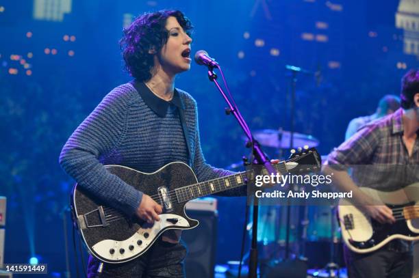 Jessica Dobson of The Shins performs on stage for KLRU-TV Austin City Limits Live at The Moody Theatre on March 18, 2012 in Austin, Texas.