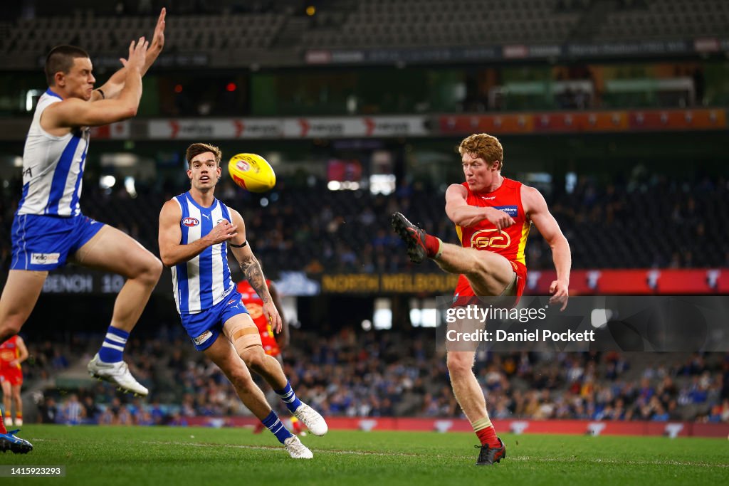 AFL Rd 23 - North Melbourne v Gold Coast
