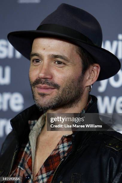 Damien Walshe-Howling attends the 'Wish You Were Here' Australian Premiere at Hoyts Entertainment Quarter on March 19, 2012 in Sydney, Australia.