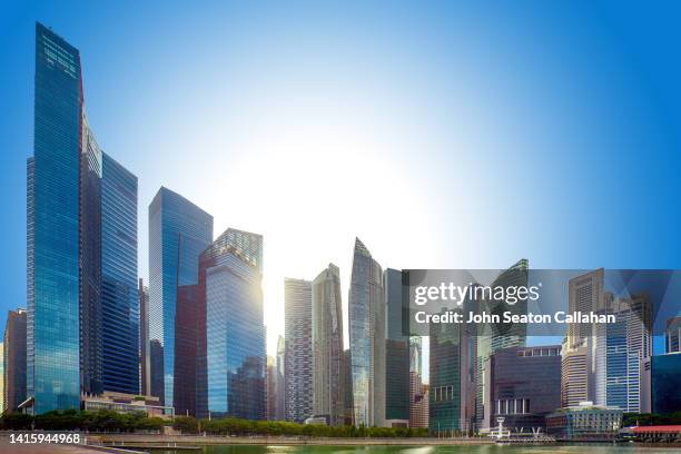 singapore, marina bay - singapore sky view stock pictures, royalty-free photos & images