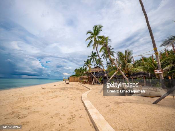 amihan beach cabanas resort, bantayan island, cebu, philippines - cebu 個照片及圖片檔