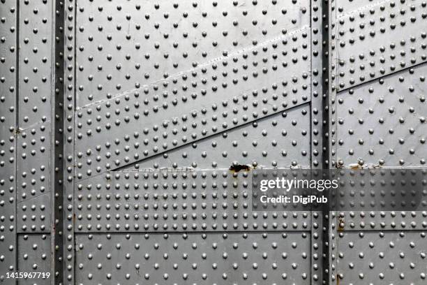 kachidoki bridge, sophisticated riveted joint on the bridge - nieten stock-fotos und bilder