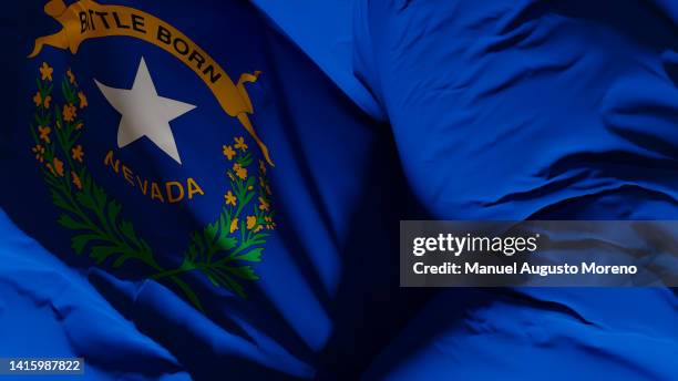 flag of the us state of nevada - nevada imagens e fotografias de stock