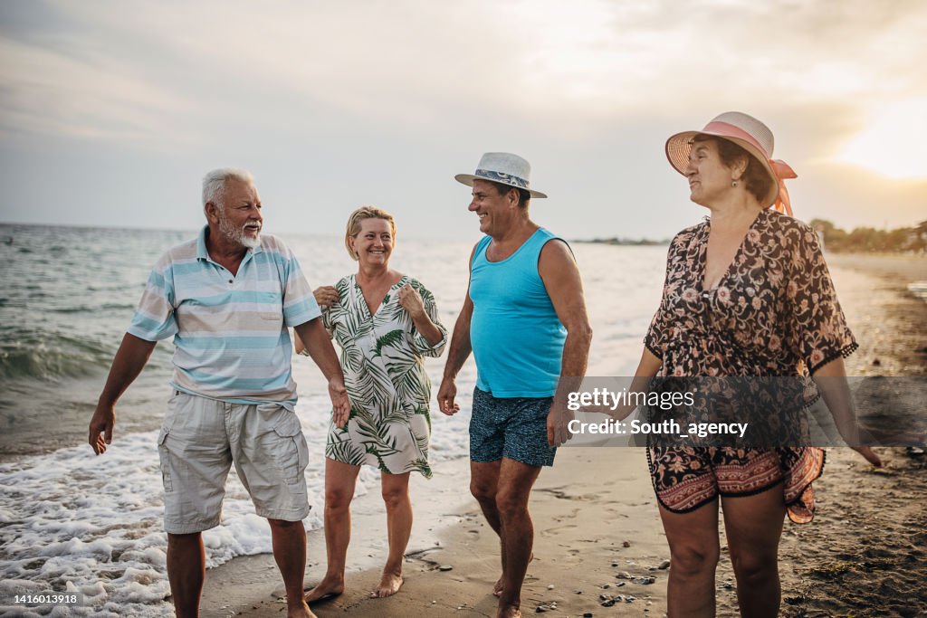 Parejas maduras de vacaciones