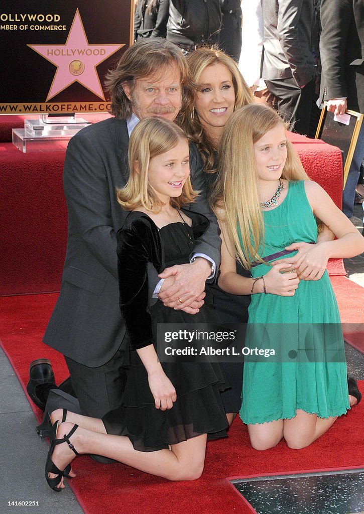 William H. Macy And Felicity Huffman Honored On The Hollywood Walk Of Fame