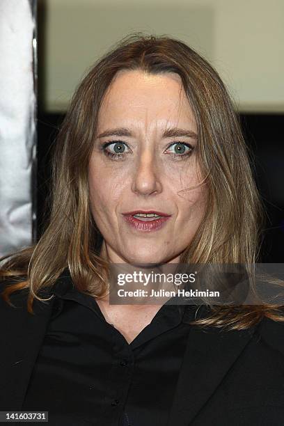 Virginie Despentes attends 'Bye Bye Blondie' Paris premiere at UGC Cine Cite des Halles on March 19, 2012 in Paris, France.