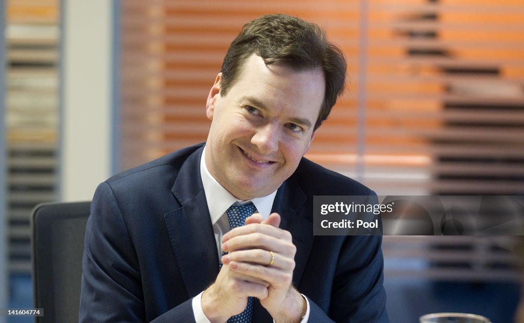 U.K. Chancellor George Osborne Launches National Loan Guarantee Scheme