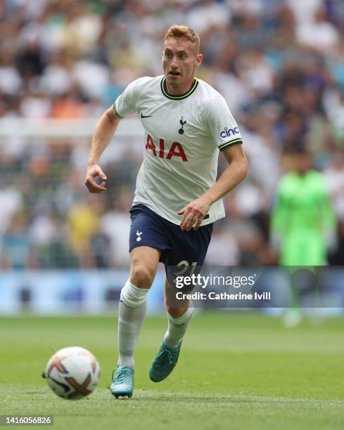 Dejan Kulusevski of Tottenham Hotspur during the Premier League match between Tottenham Hotspur and Wolverhampton Wanderers at Tottenham Hotspur...